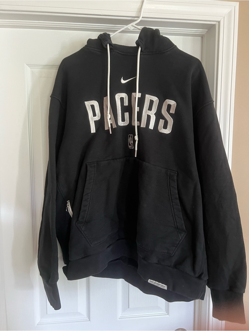 Nike Pacers Black Hoodie with White Logo.2XXL